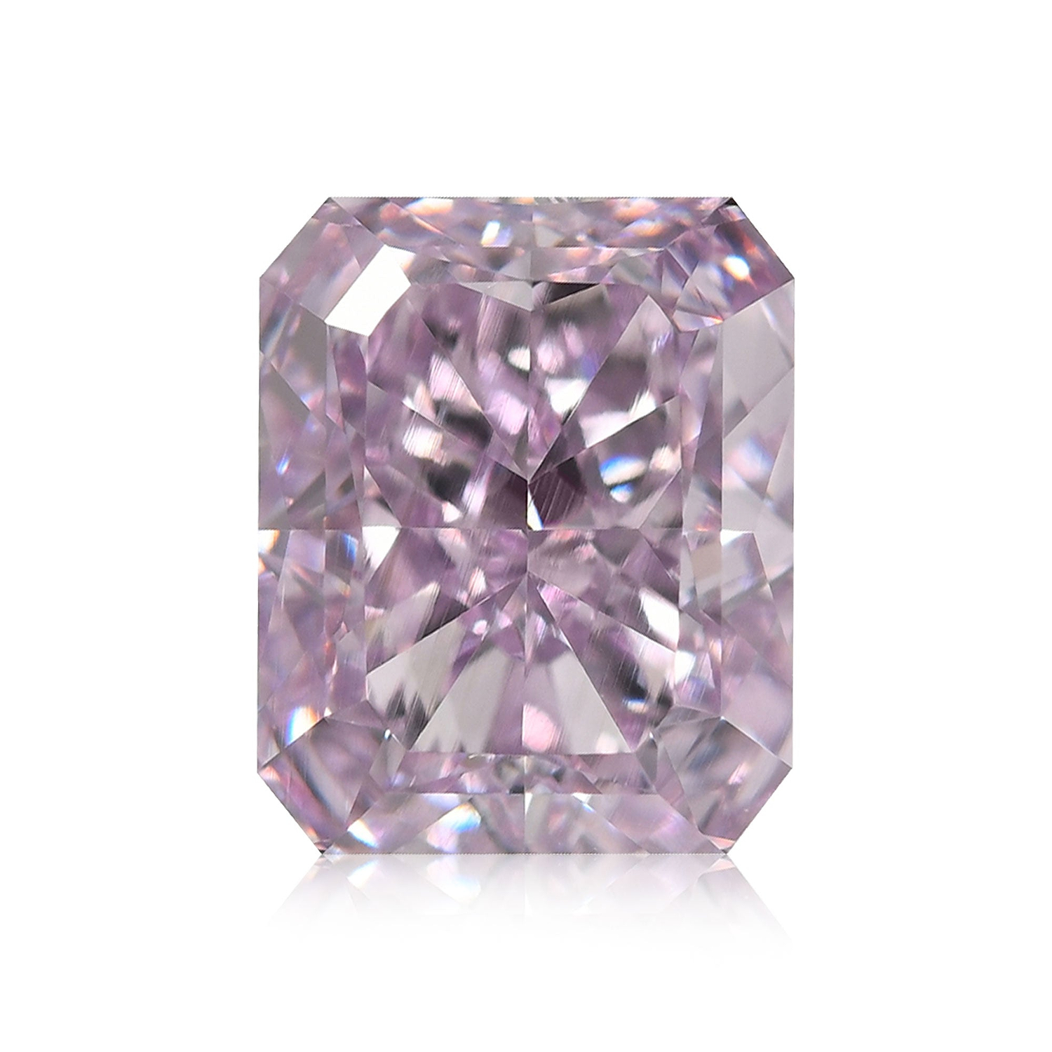 2.01 Carat Fancy Intense Pinkish Purple Radiant Diamond VS1 GIA