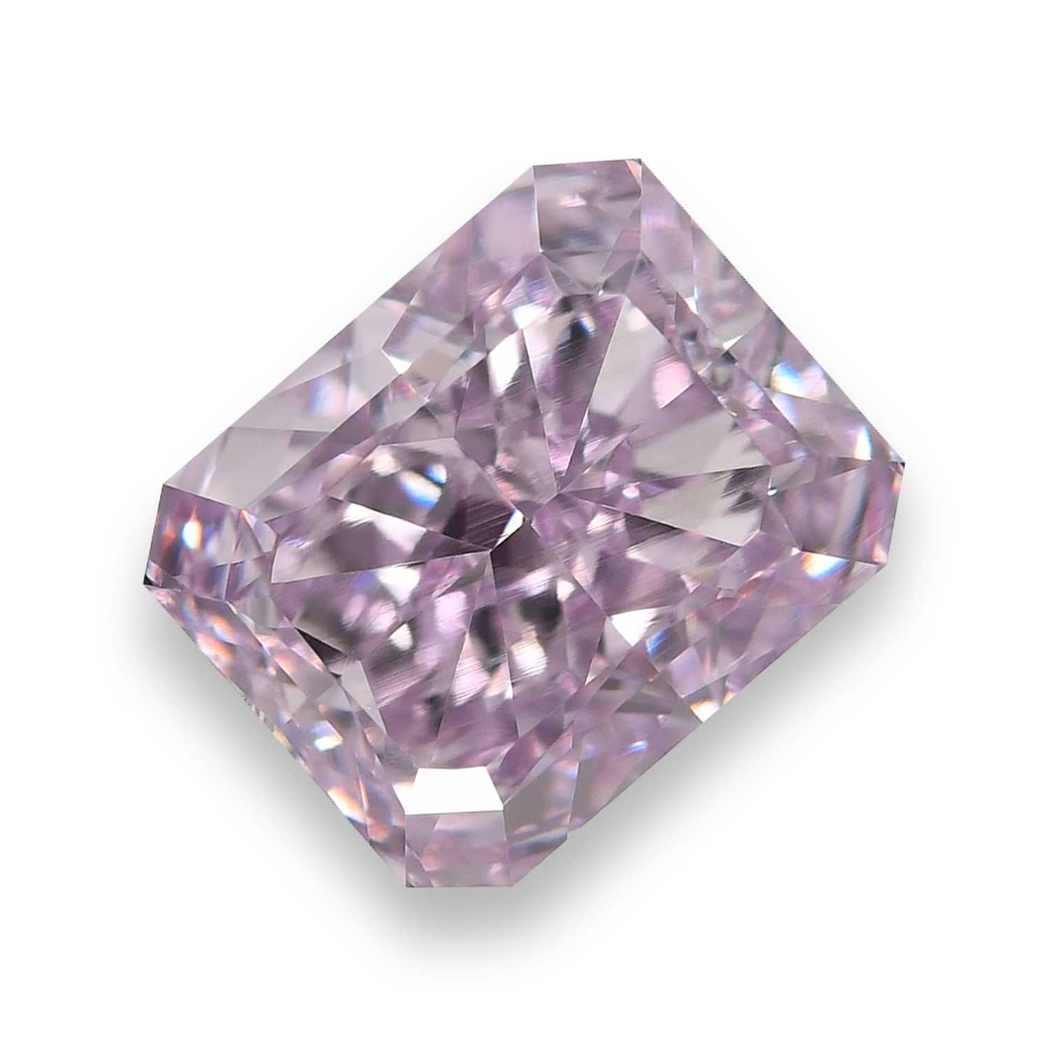 2.01 Carat Fancy Intense Pinkish Purple Radiant Diamond VS1 GIA