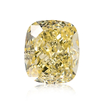 1.66 Carat Fancy Yellow Cushion Diamond VVS2 GIA
