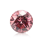 0.47 Carat Fancy Deep Pink Round Brillant Diamond (I1) GIA