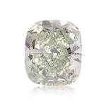 0.85 Carat Fancy Green Radiant Diamond VS2 GIA