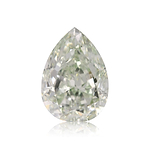 0.84 Carat Fancy Light Yellowish Green Pear Diamond VS2 GIA