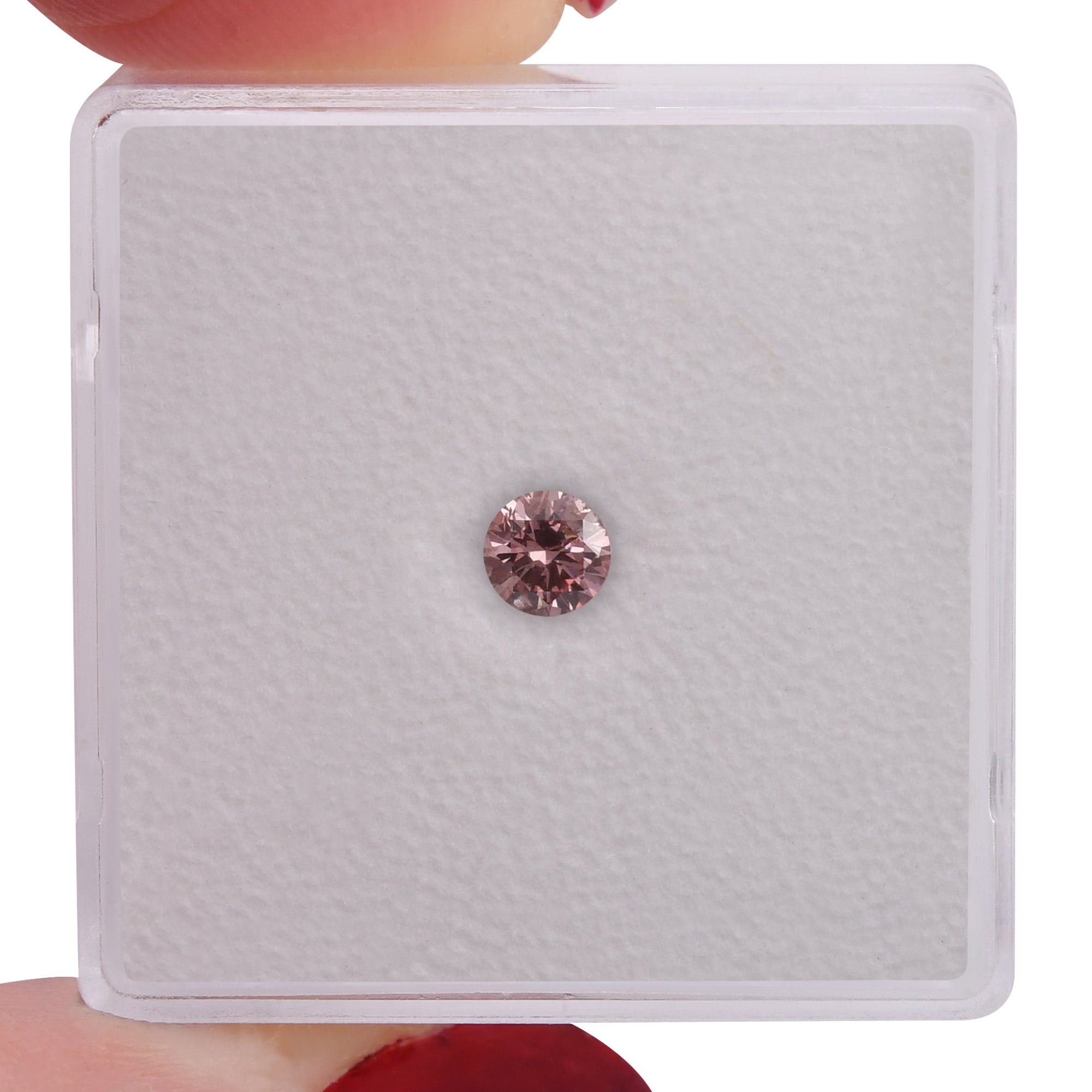 0.25 carat, Fancy Intense Pink Diamond, Radiant Shape, VS1