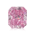 0.22 Carat Fancy Vivid Purple Pink Radiant Diamond SI1 GIA