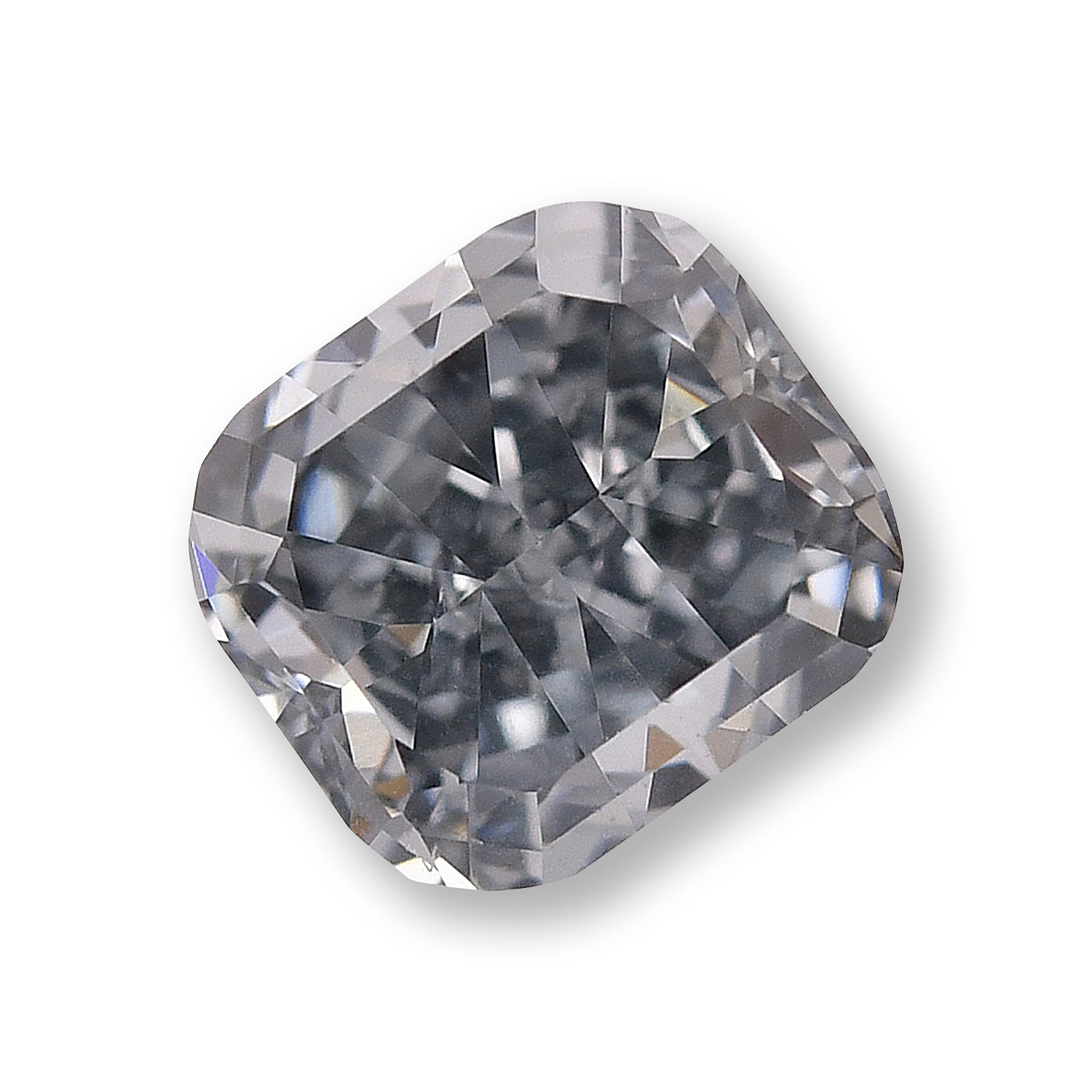 0.42 Carat Fancy Grayish Blue Cushion Diamond VS2 GIA