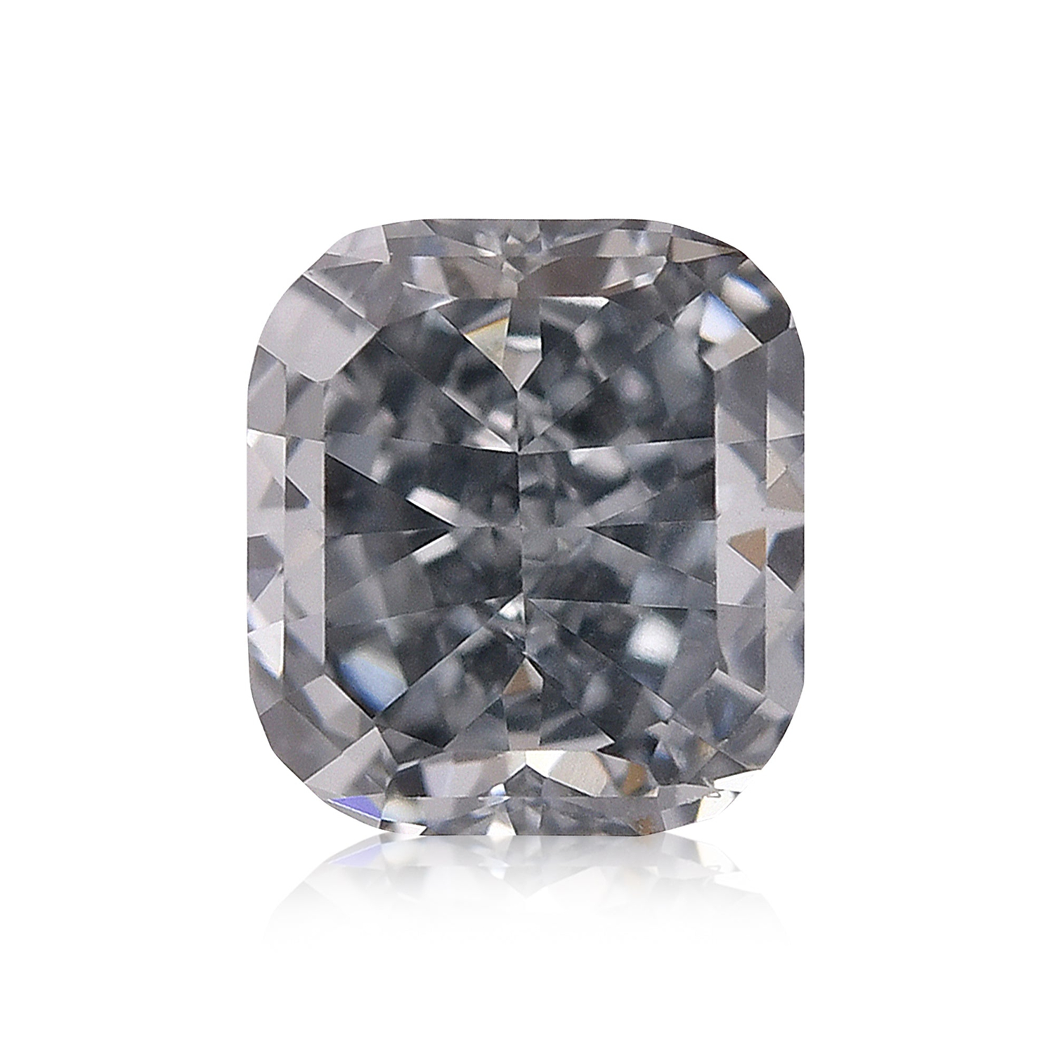 0.42 Carat Fancy Grayish Blue Cushion Diamond VS2 GIA