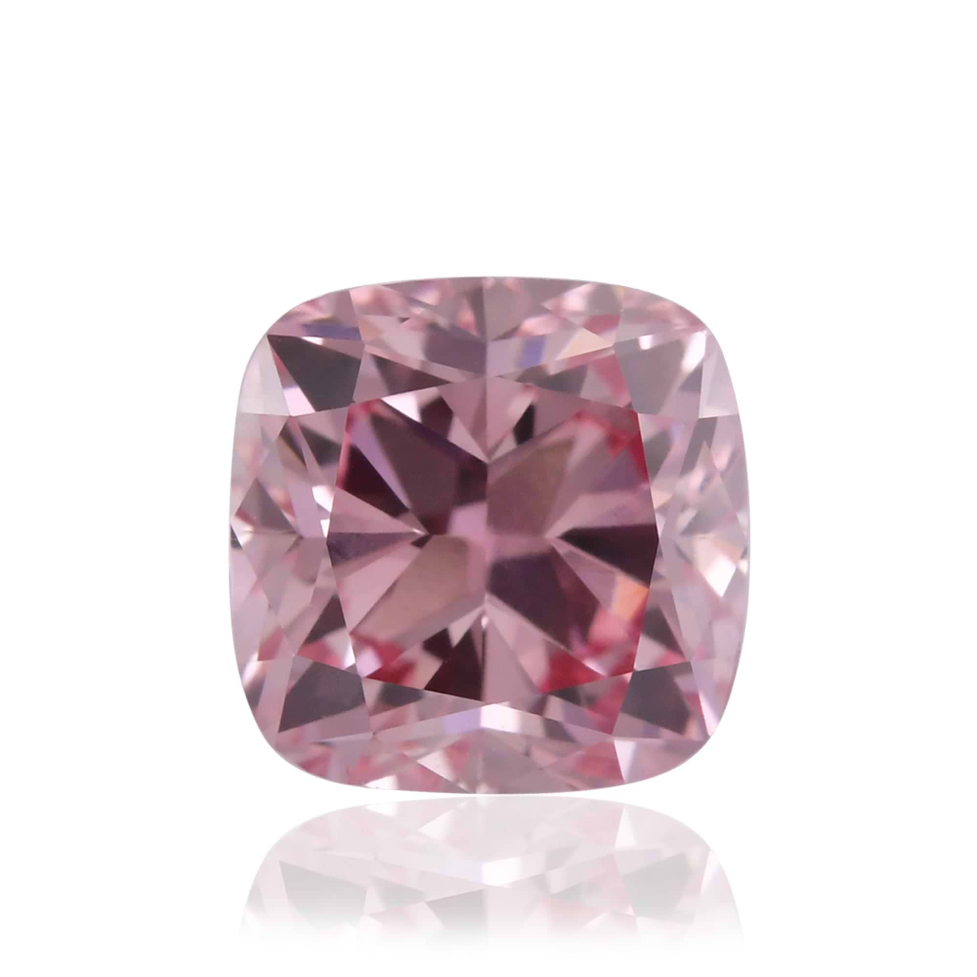 0.65 Carat Fancy Intense Pink Cushion Argyle Diamond VS1 GIA