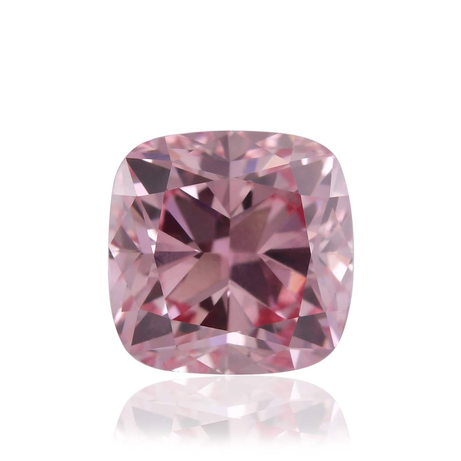 0.65 Carat Fancy Intense Pink Cushion Argyle Diamond VS1 GIA