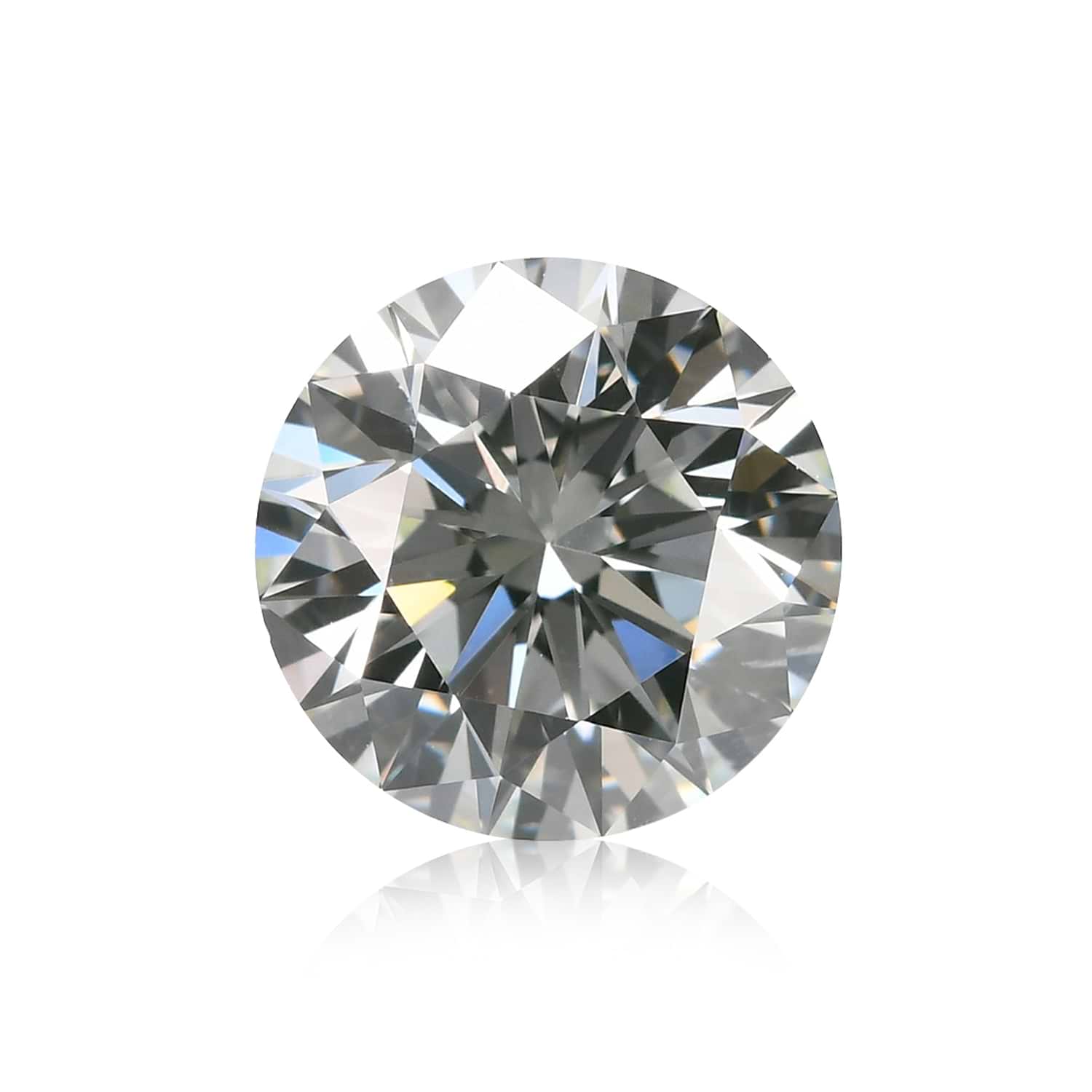 1.36 Carat Very Light Green Round Brillant Diamond VVS2 GIA