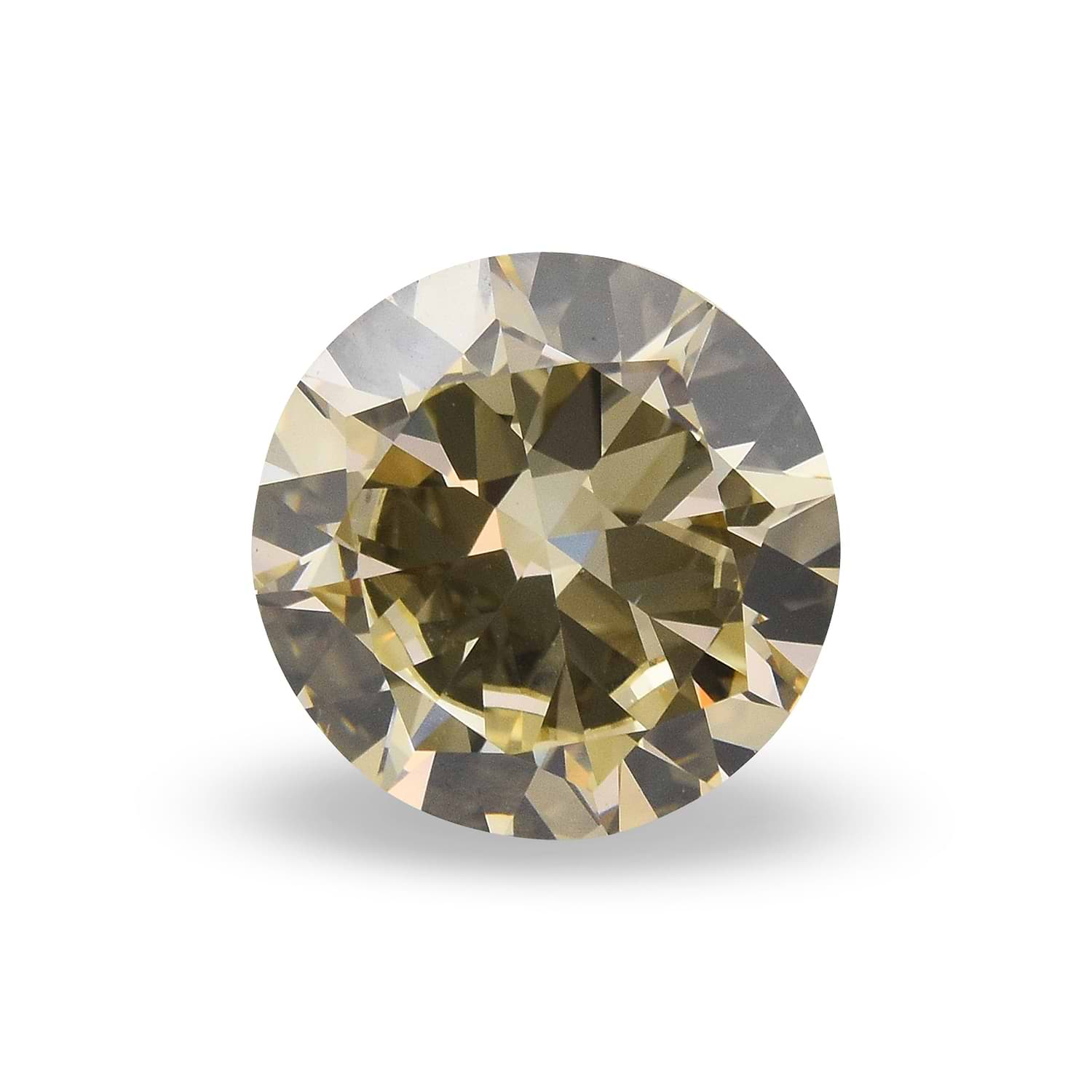 1.52 Carat Fancy Brownish Yellow Round Brilliant Diamond VS2 GIA