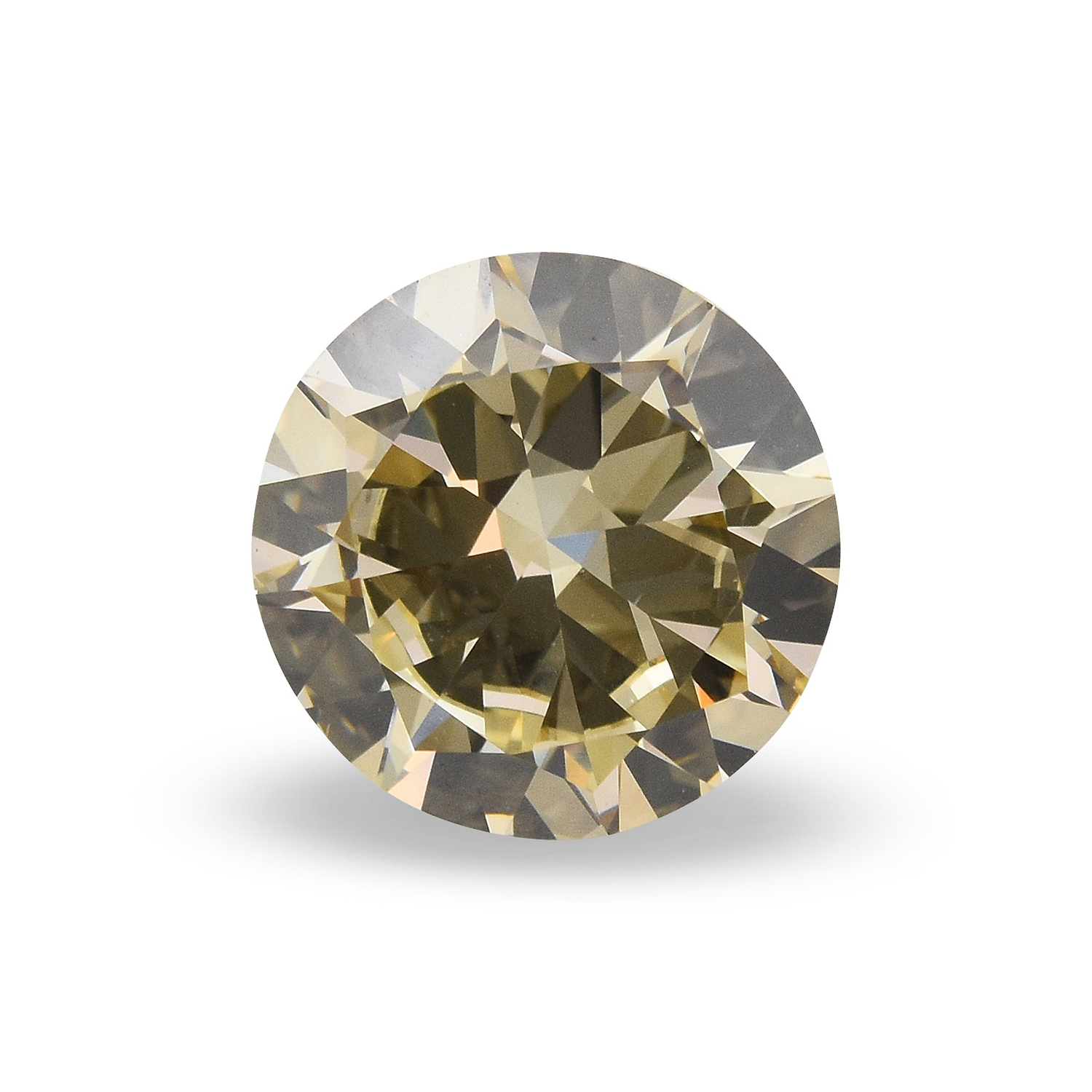 1.52 Carat Fancy Brownish Yellow Round Brilliant Diamond VS2 GIA