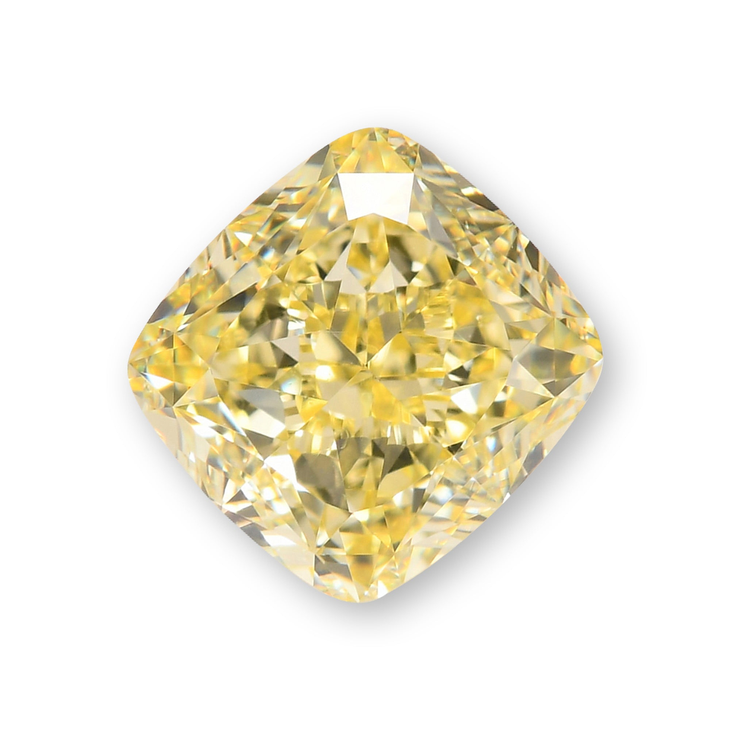 1.62 Carat Fancy Yellow Cushion Diamond VVS1 GIA