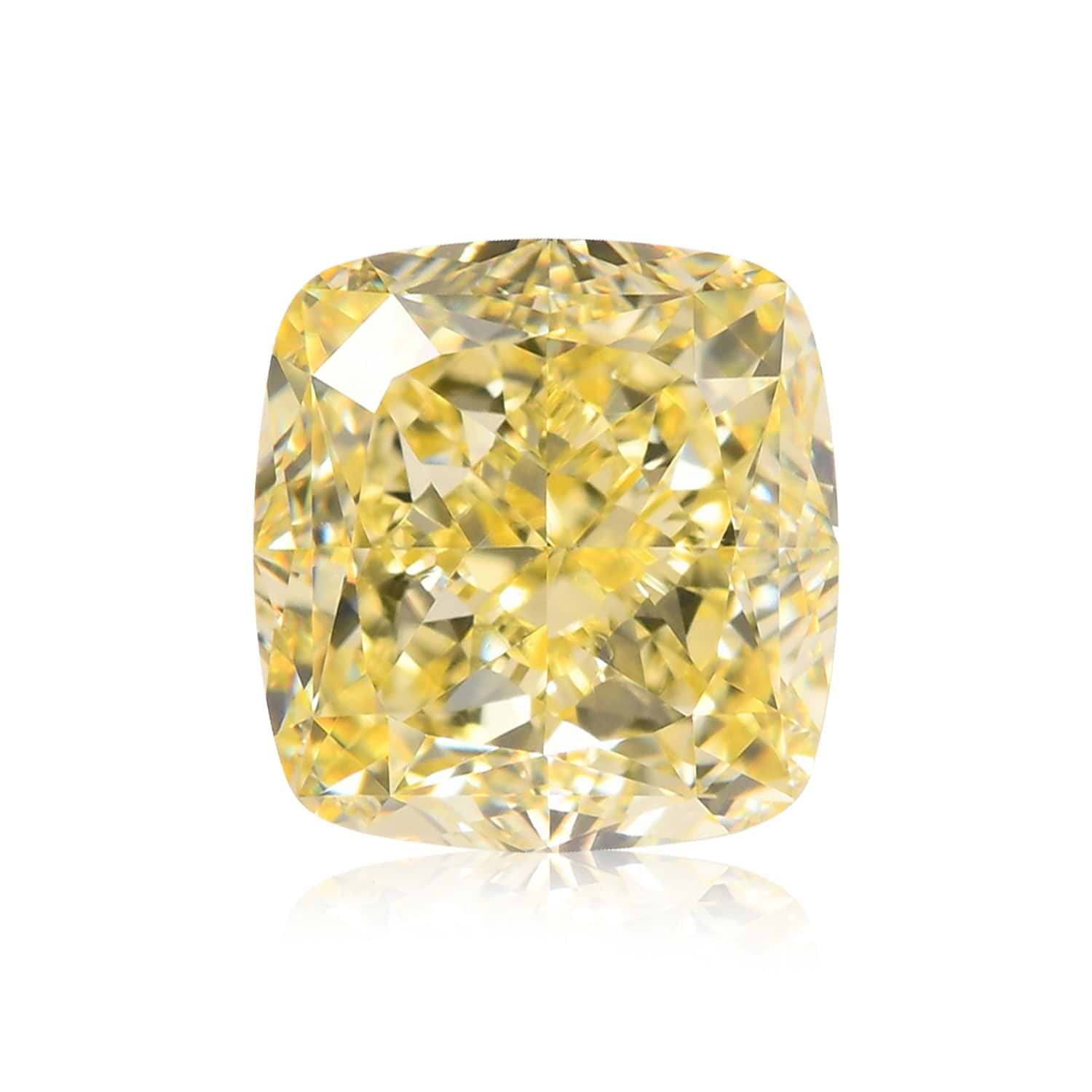 1.62 Carat Fancy Yellow Cushion Diamond VVS1 GIA