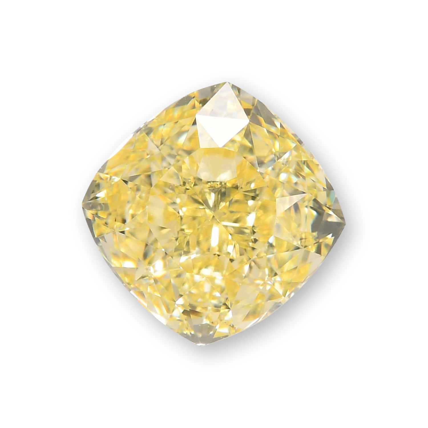 1.52 Carat Fancy Yellow Cushion Diamond VS2 GIA