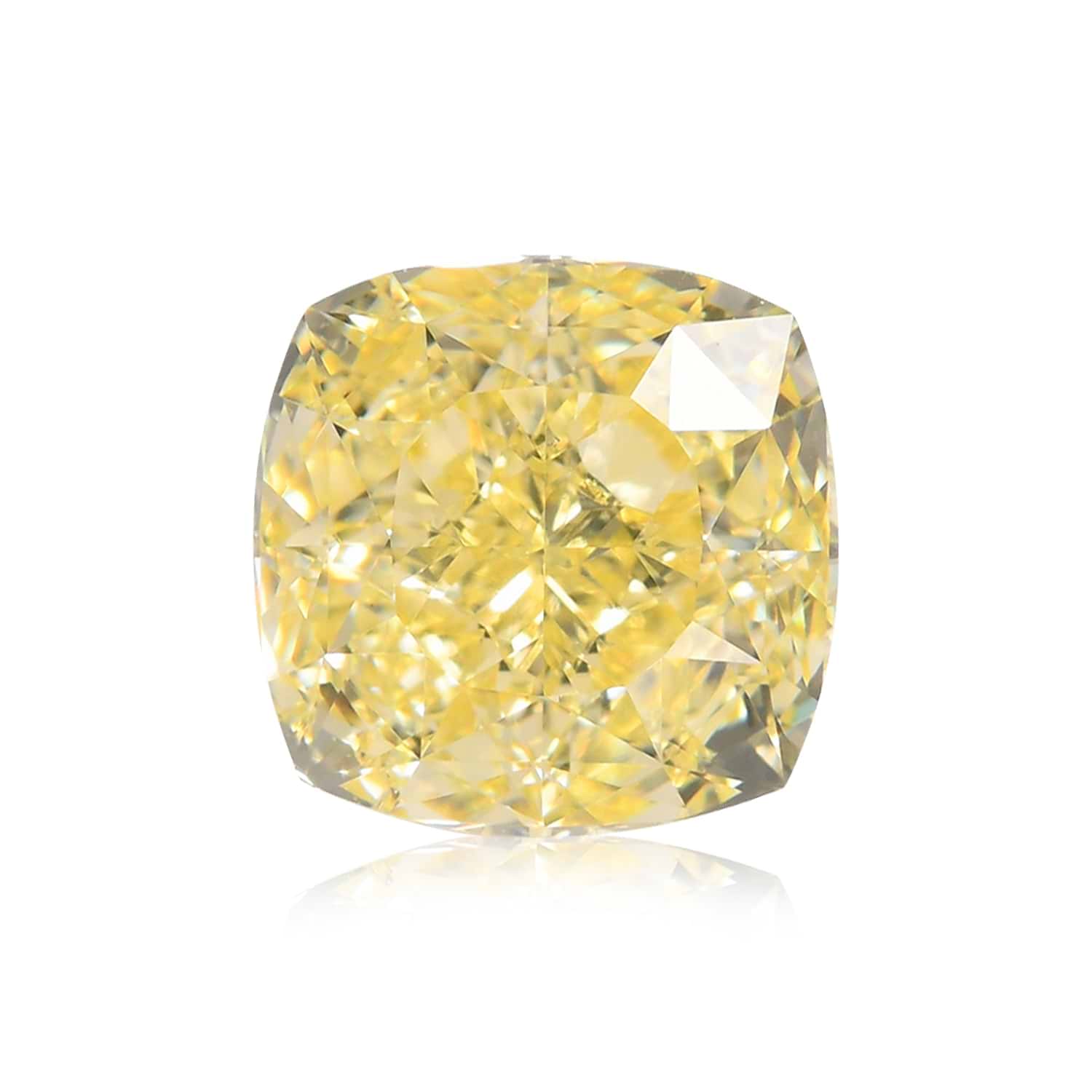 1.52 Carat Fancy Yellow Cushion Diamond VS2 GIA