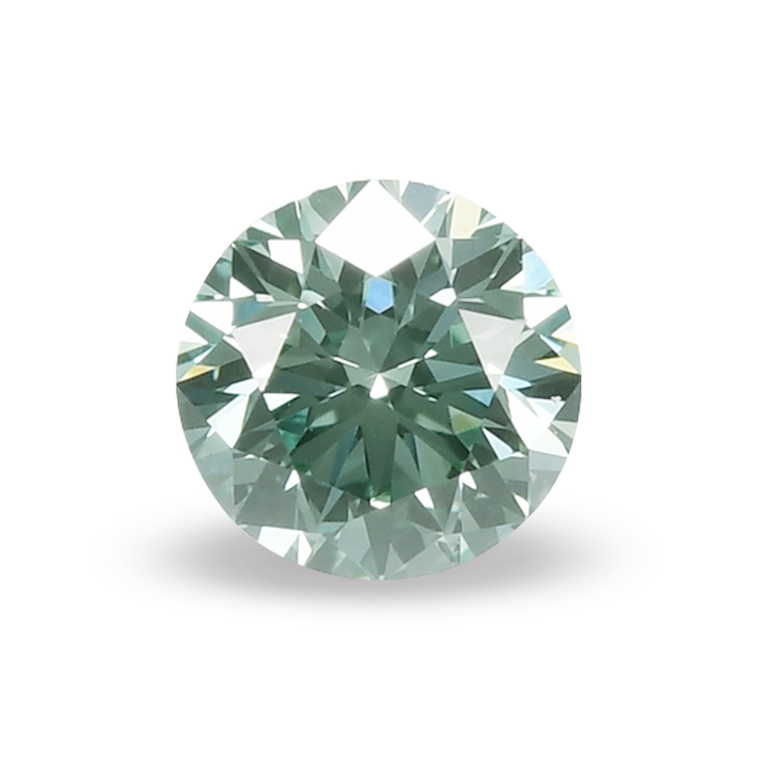 0.19 Carat Fancy Intense Bluish Green Round Brilliant Diamond VVS1 GIA
