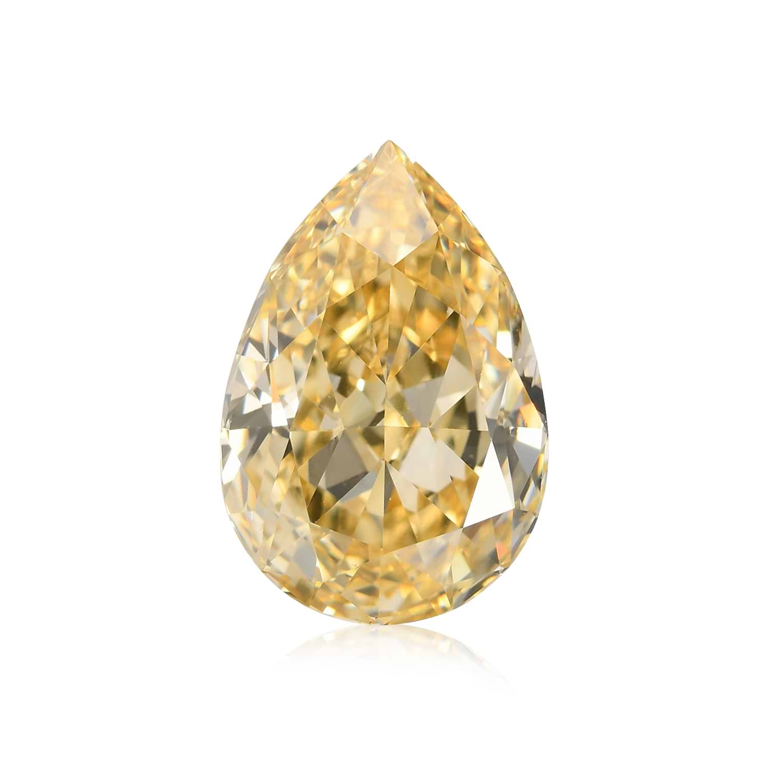 1.54 Carat Fancy Brownish Yellow Pear Diamond VS1 GIA