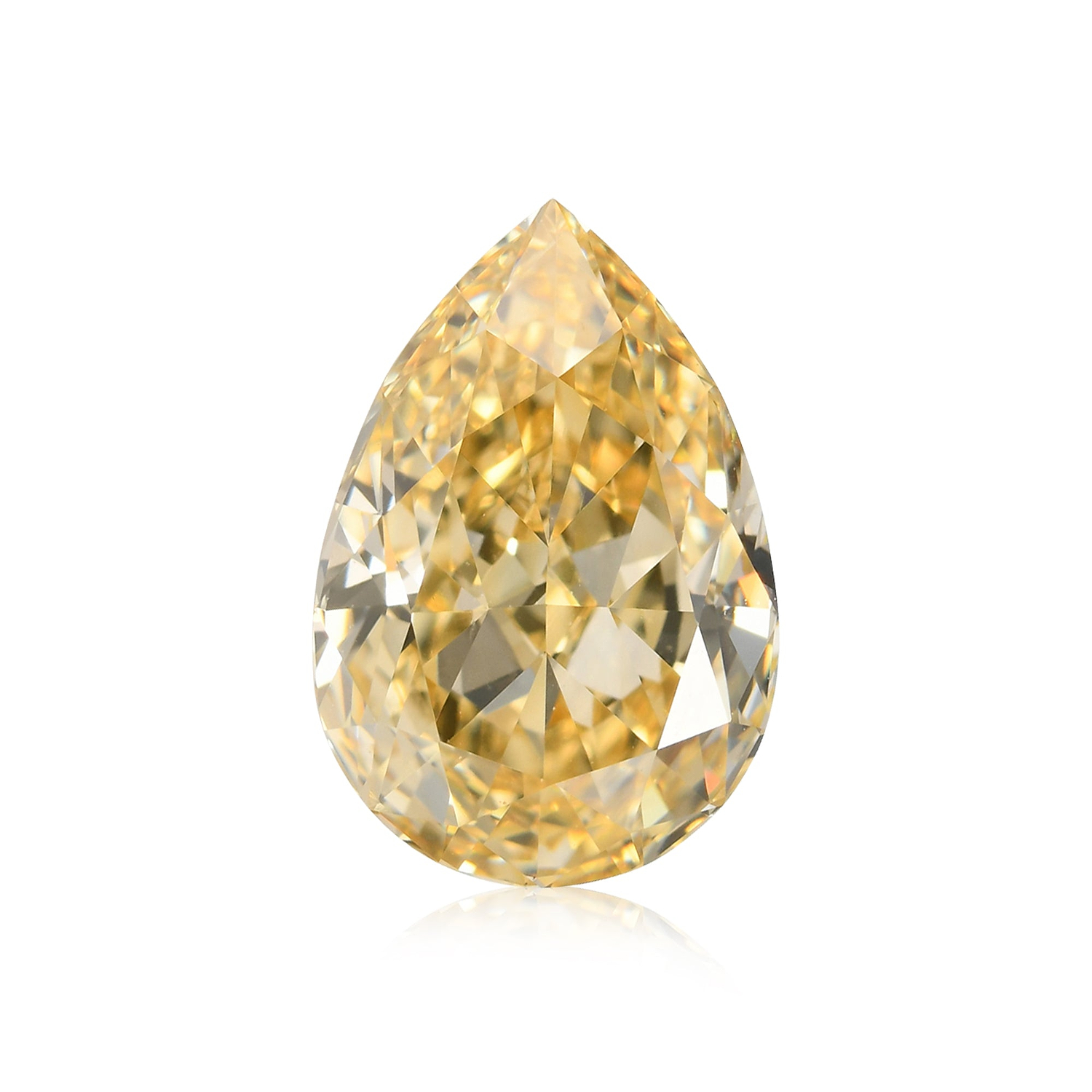 1.54 Carat Fancy Brownish Yellow Pear Diamond VS1 GIA