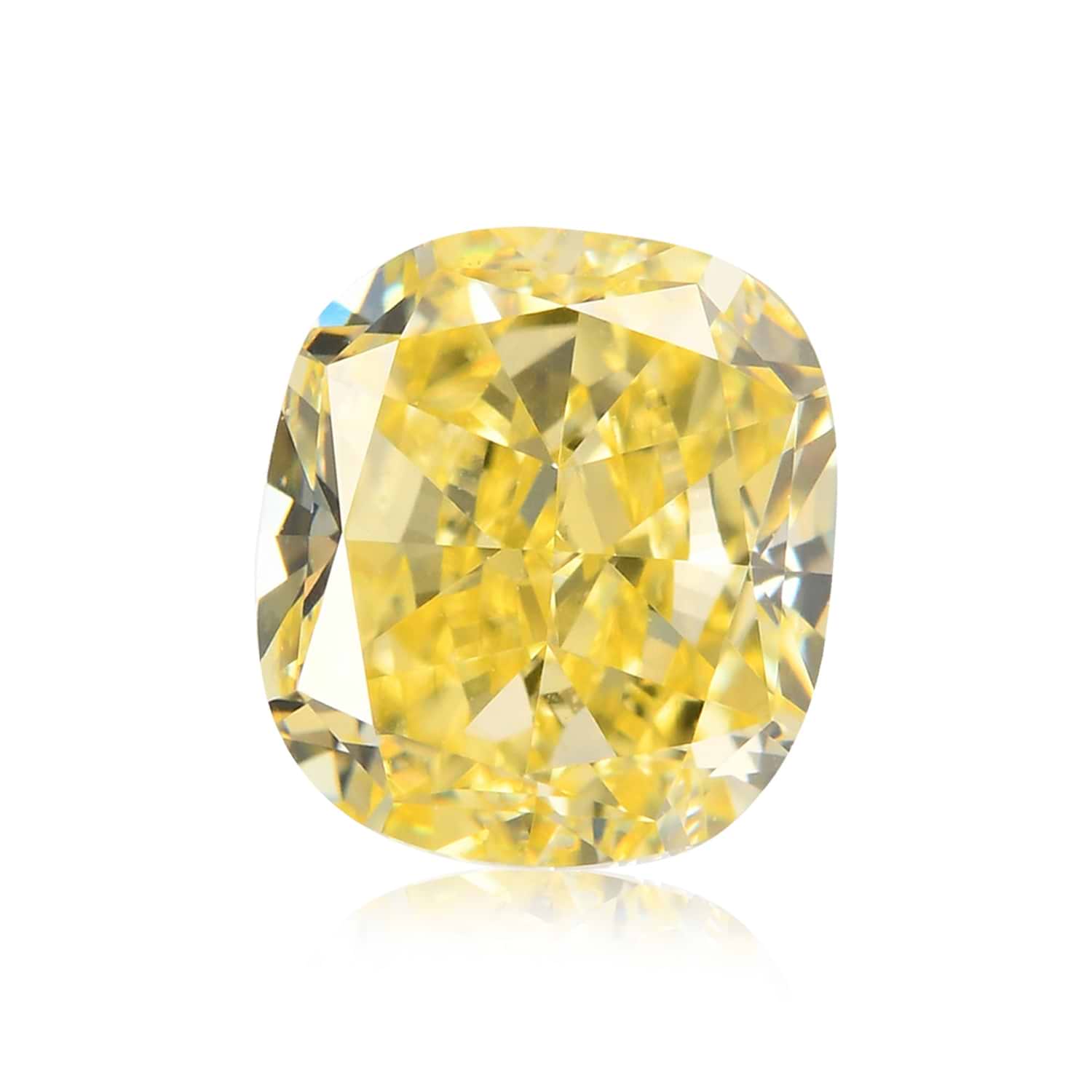 1.05 Carat Fancy Yellow Cushion Diamond VS2 GIA