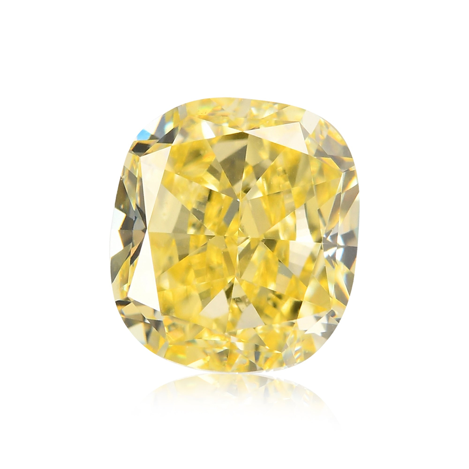 1.05 Carat Fancy Yellow Cushion Diamond VS2 GIA