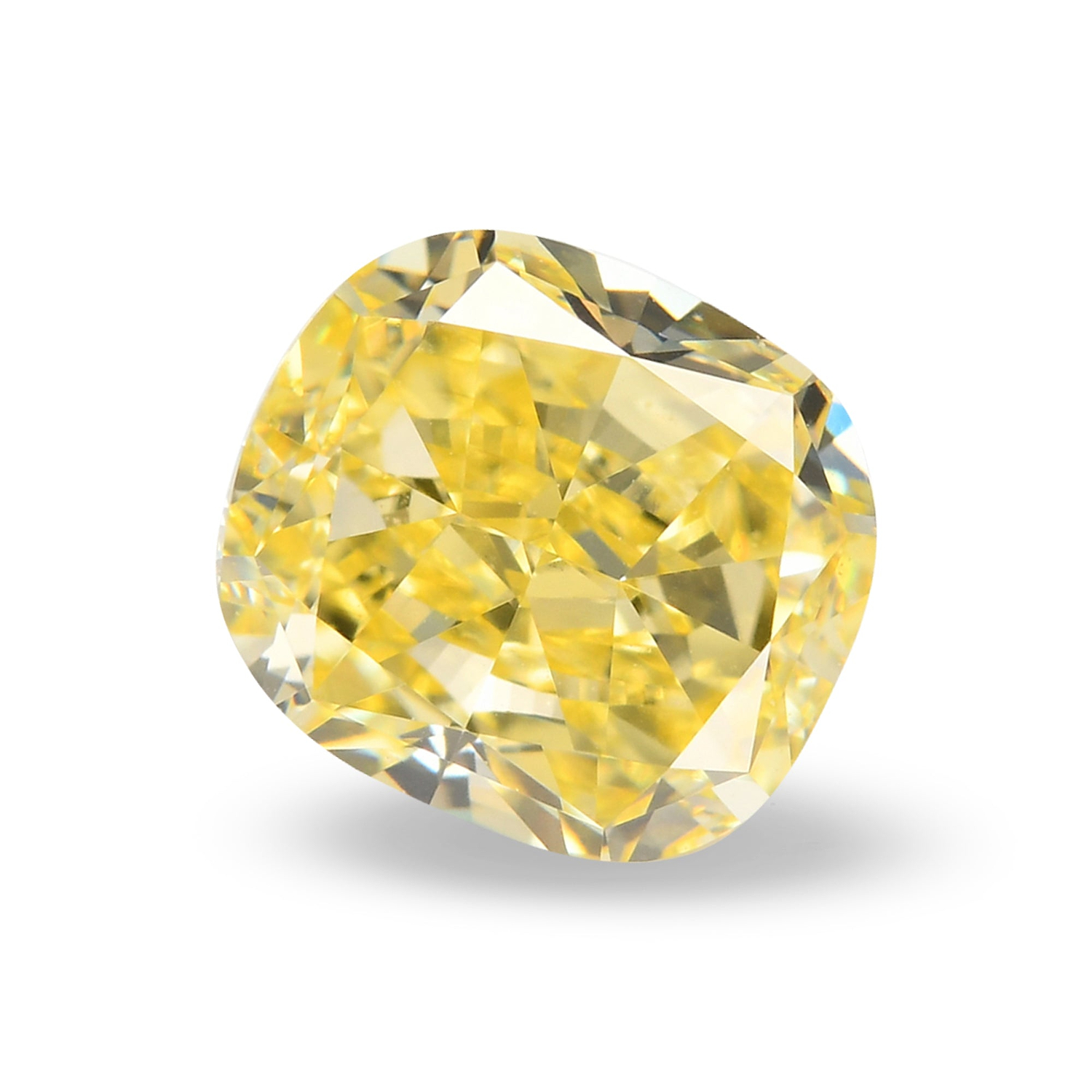 1.05 Carat Fancy Yellow Cushion Diamond VS2 GIA