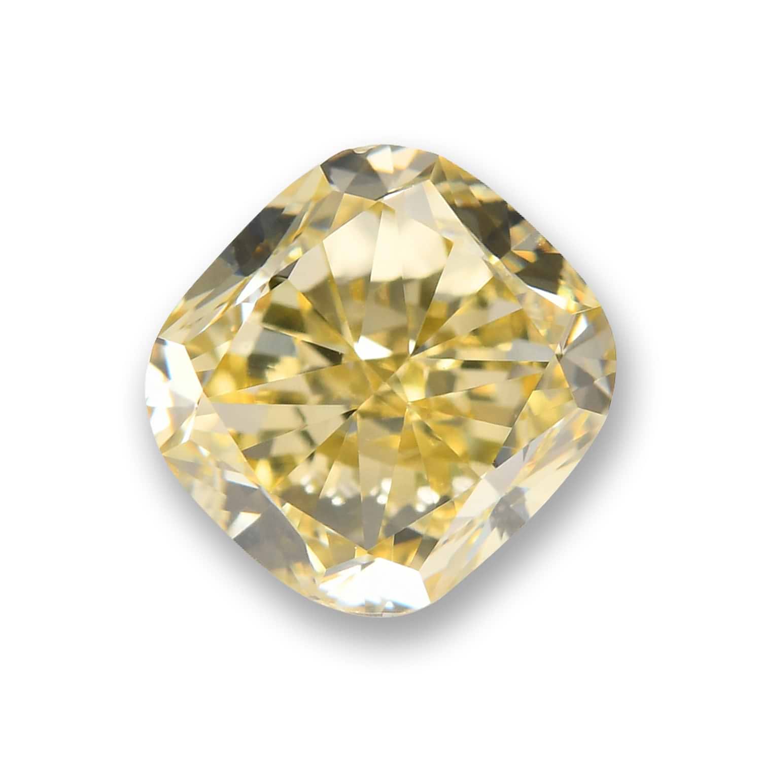 1.21 Carat Fancy Brownish Greenish Yellow Cushion Diamond VS2 GIA