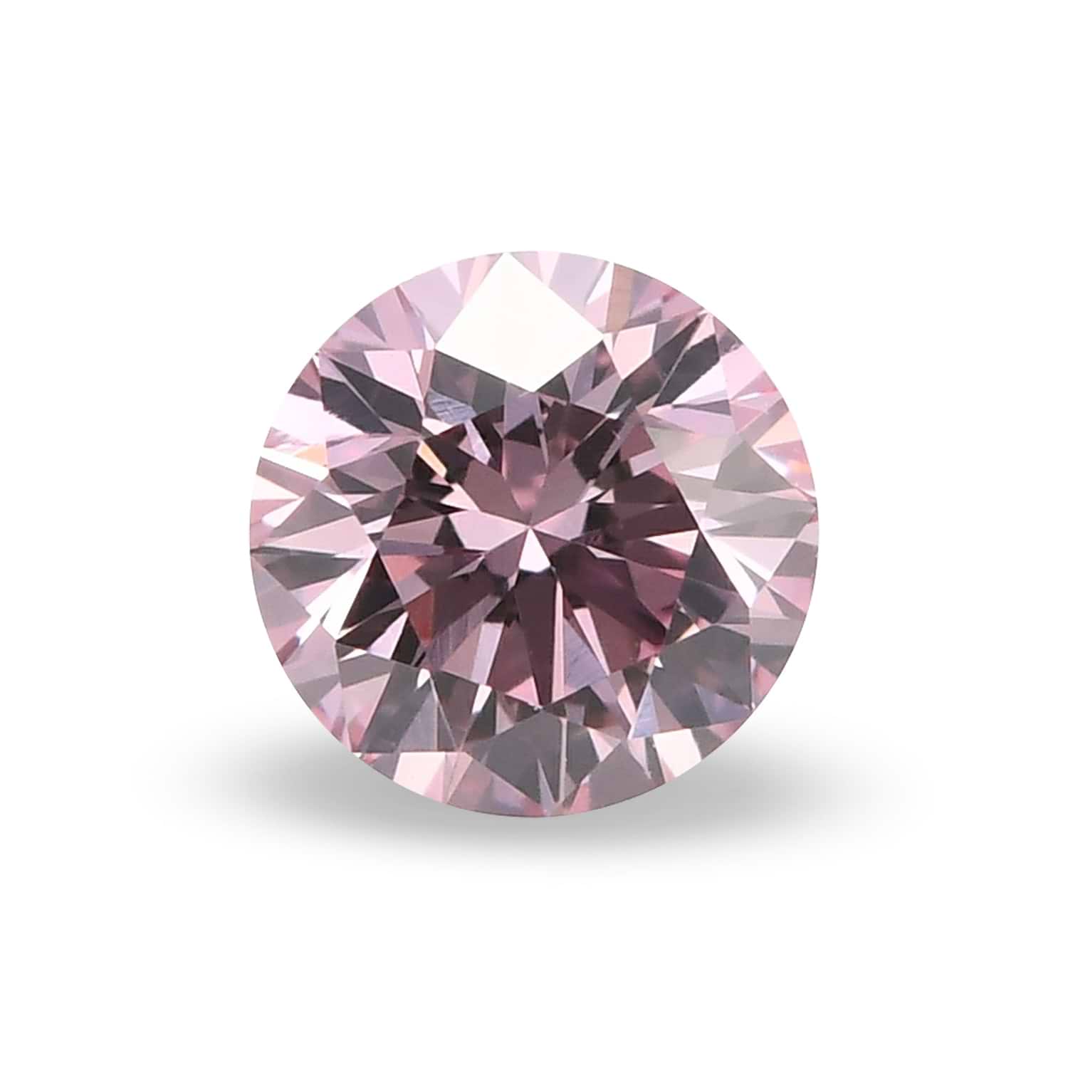 0.20 Carat Fancy Purplish Pink Round Brillant Diamond VS1 GIA