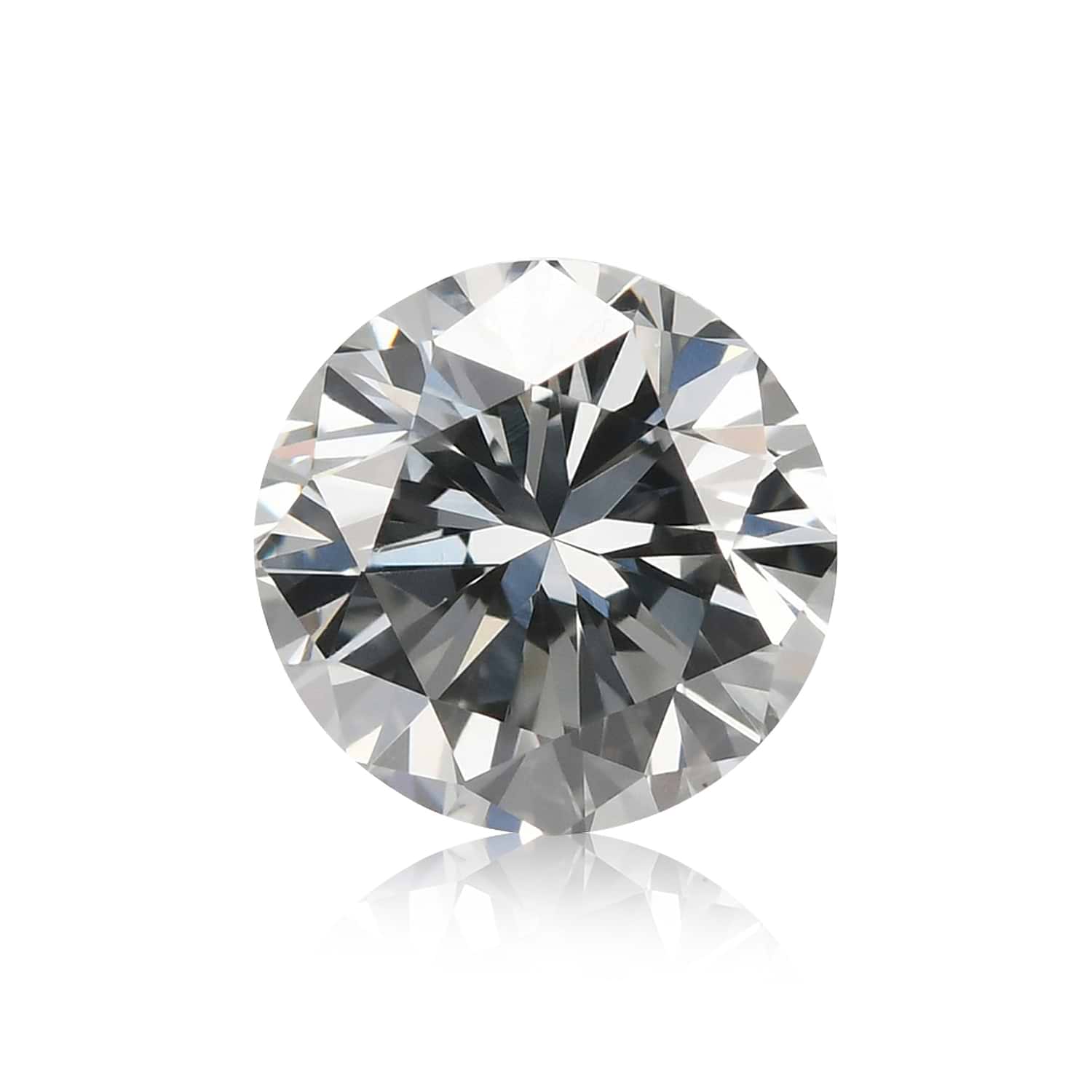 0.53 Carat Fancy Blue Gray Round Brilliant Diamond VS2 GIA