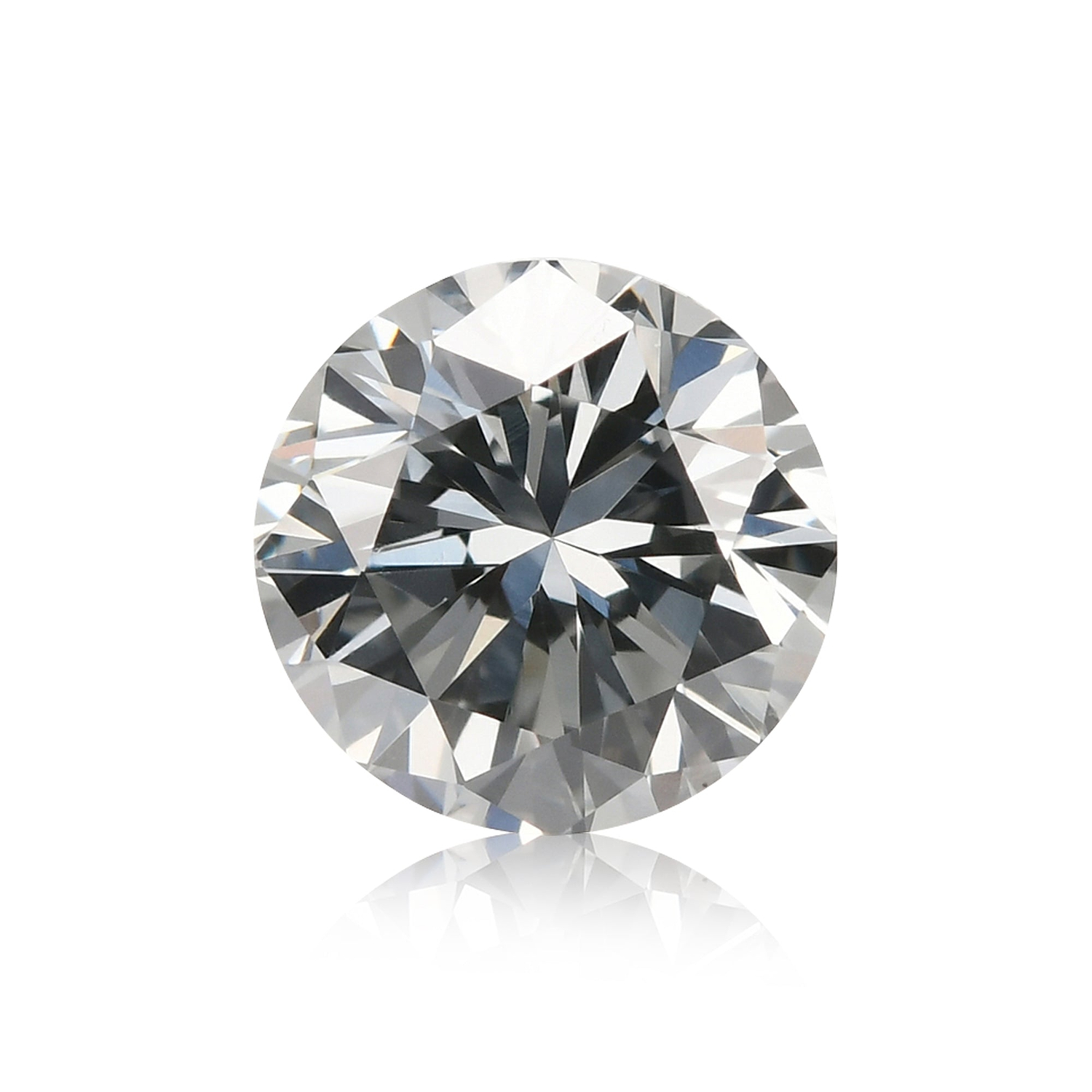 0.53 Carat Fancy Blue Gray Round Brilliant Diamond VS2 GIA