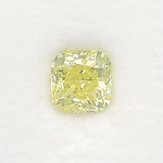 0.65 Carat Fancy Green Yellow Radiant Diamond (SI1) GIA