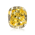 1.02 Carat Fancy Vivid Yellow Cushion Diamond SI1 GIA