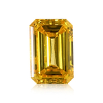 1.01 Carat Fancy Vivid Yellow Emerald Diamond (I1) GIA