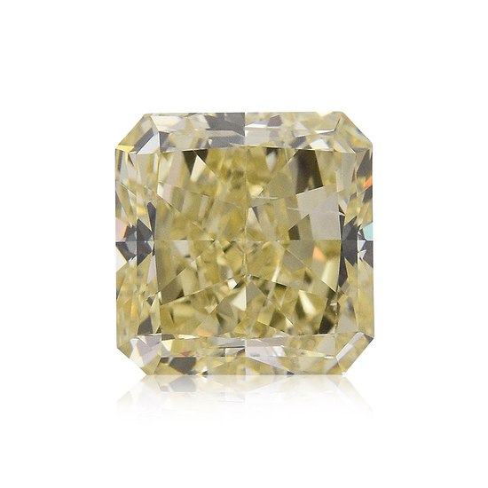 2.05 Carat Fancy Light Yellow Radiant Diamond SI2 GIA