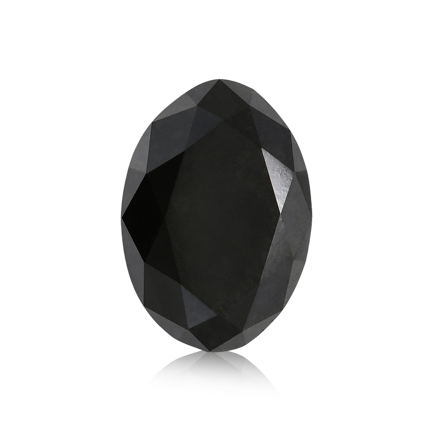 3.19 Carat Fancy Black Oval Diamond  GIA