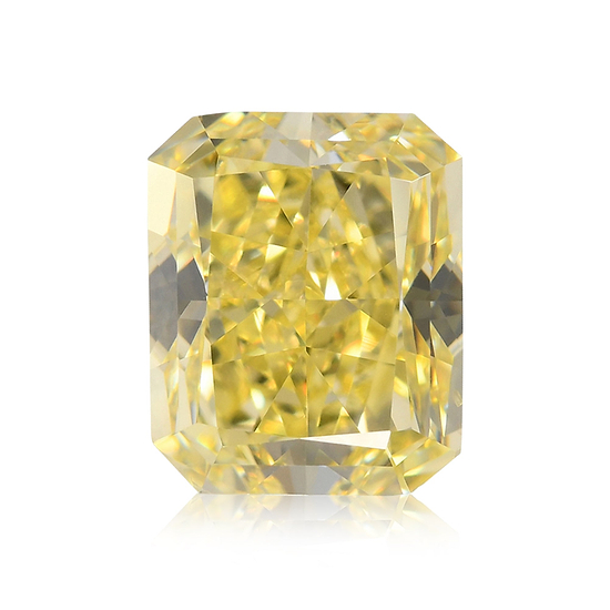 1.90 Carat Fancy Yellow Radiant Diamond SI1 GIA