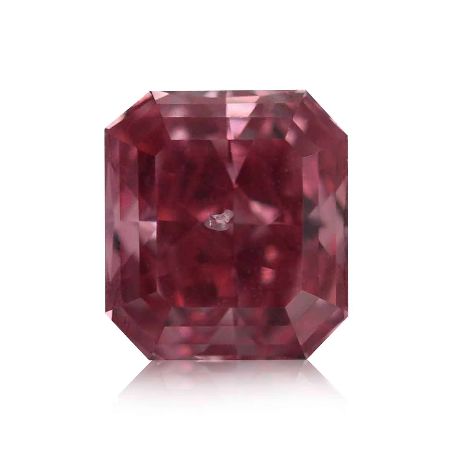 0.31 Carat Fancy Red Radiant Argyle Diamond SI2 GIA and Argyle