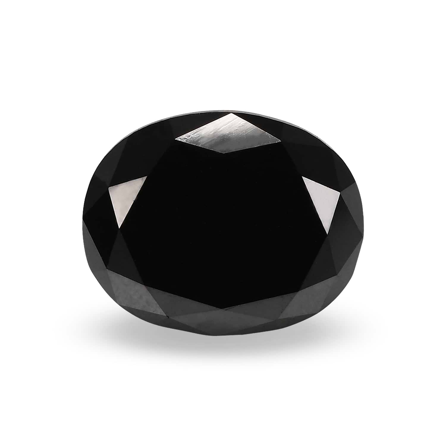 4.50 Carat Fancy Black Oval Diamond GIA
