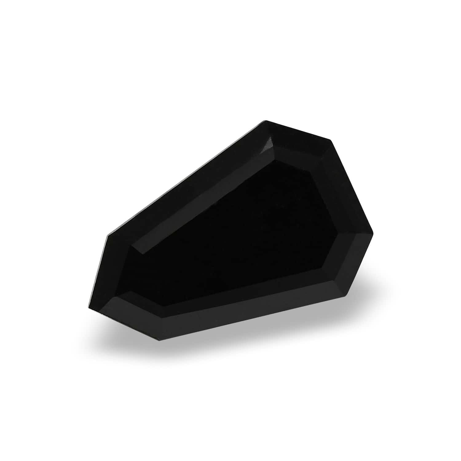 6.71 Carat Fancy Black Shield-Cut Diamond GIA