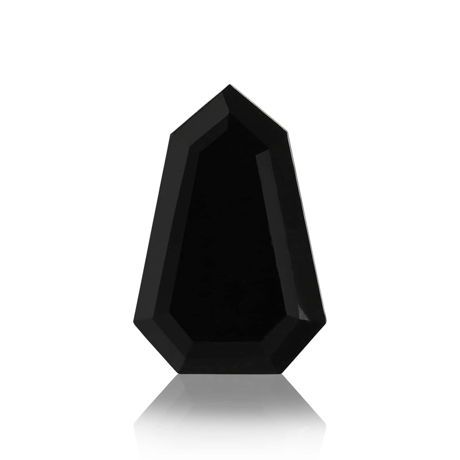 6.71 Carat Fancy Black Shield-Cut Diamond GIA
