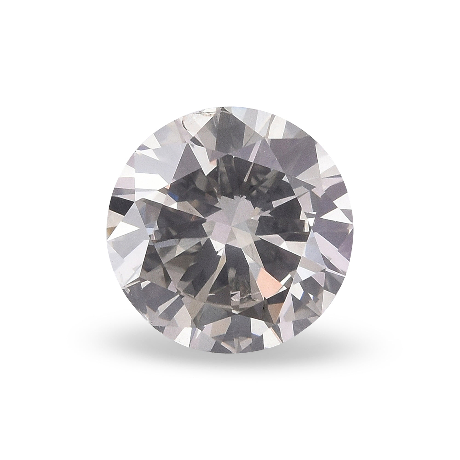 0.93 Carat Fancy Gray Round Brillant Diamond I1 GIA