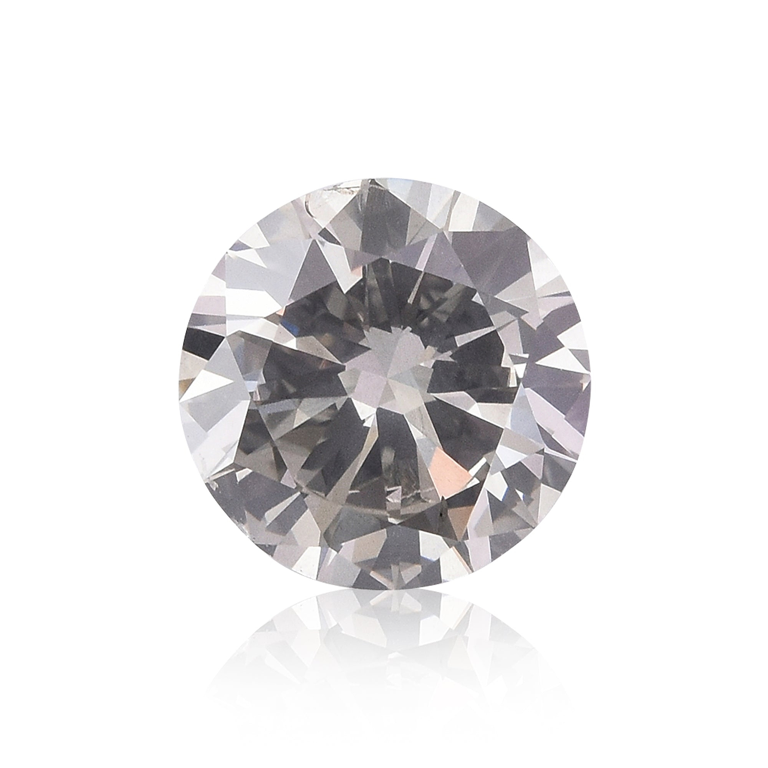 0.93 Carat Fancy Gray Round Brillant Diamond I1 GIA