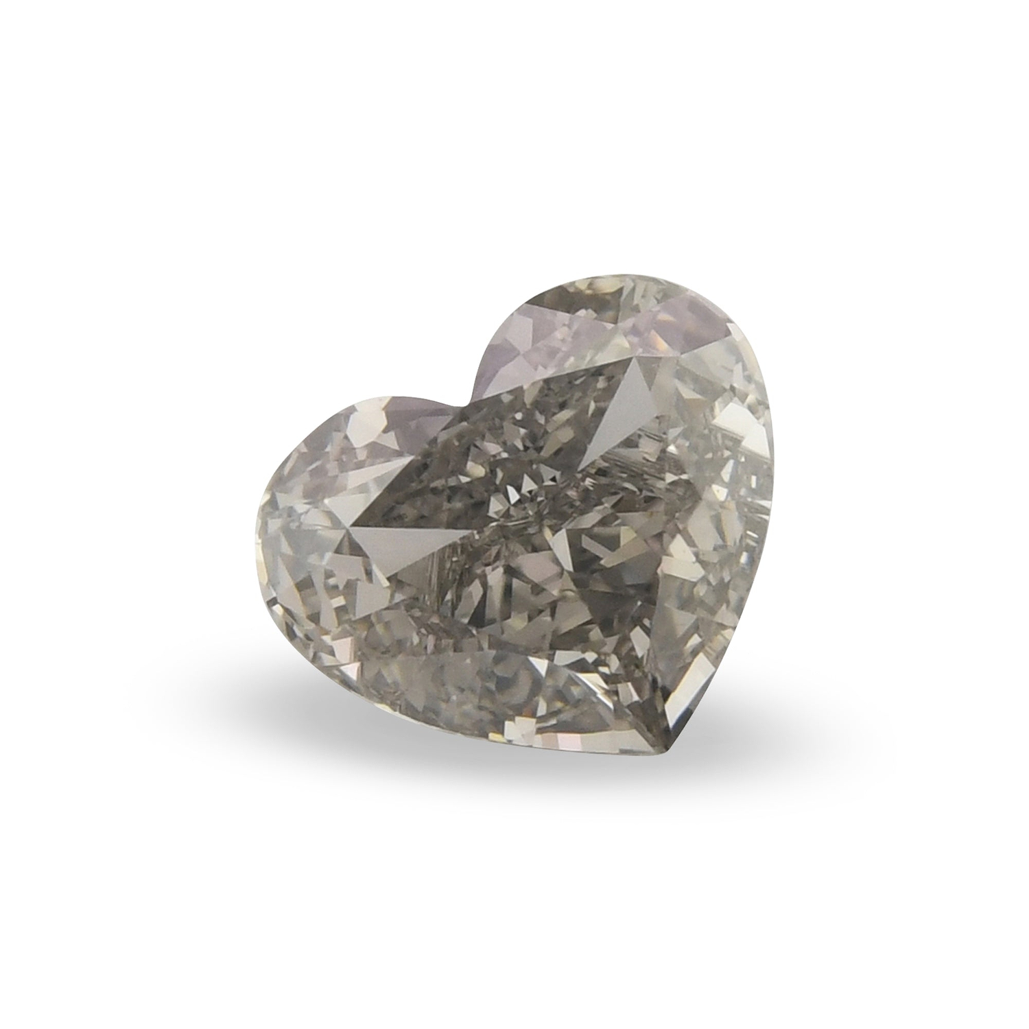 0.91 Carat Fancy Gray HEART Diamond VS2 GIA