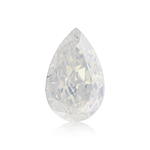 1.05 Carat Fancy White Pear Diamond I1 GIA