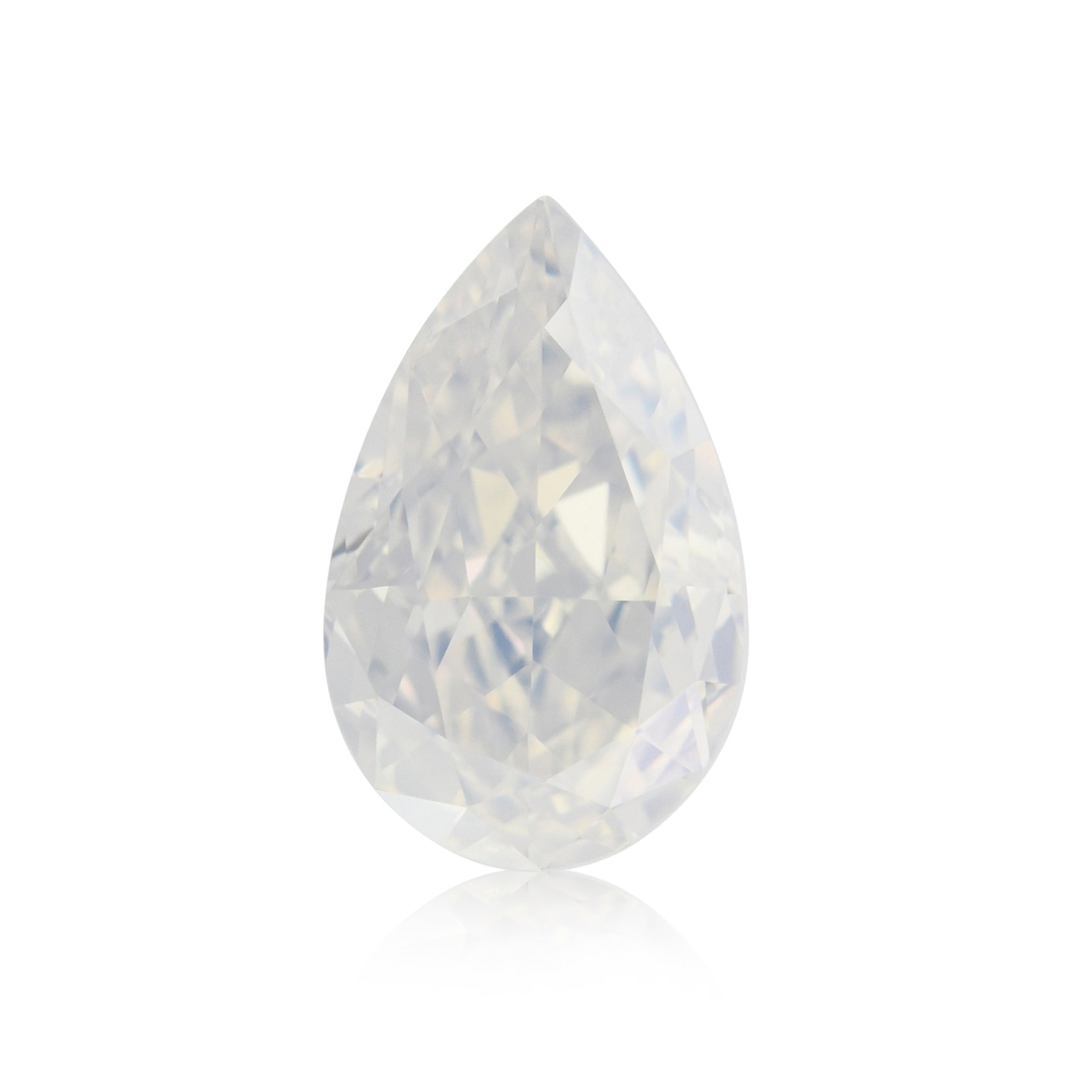1.05 Carat Fancy White Pear Diamond I1 GIA