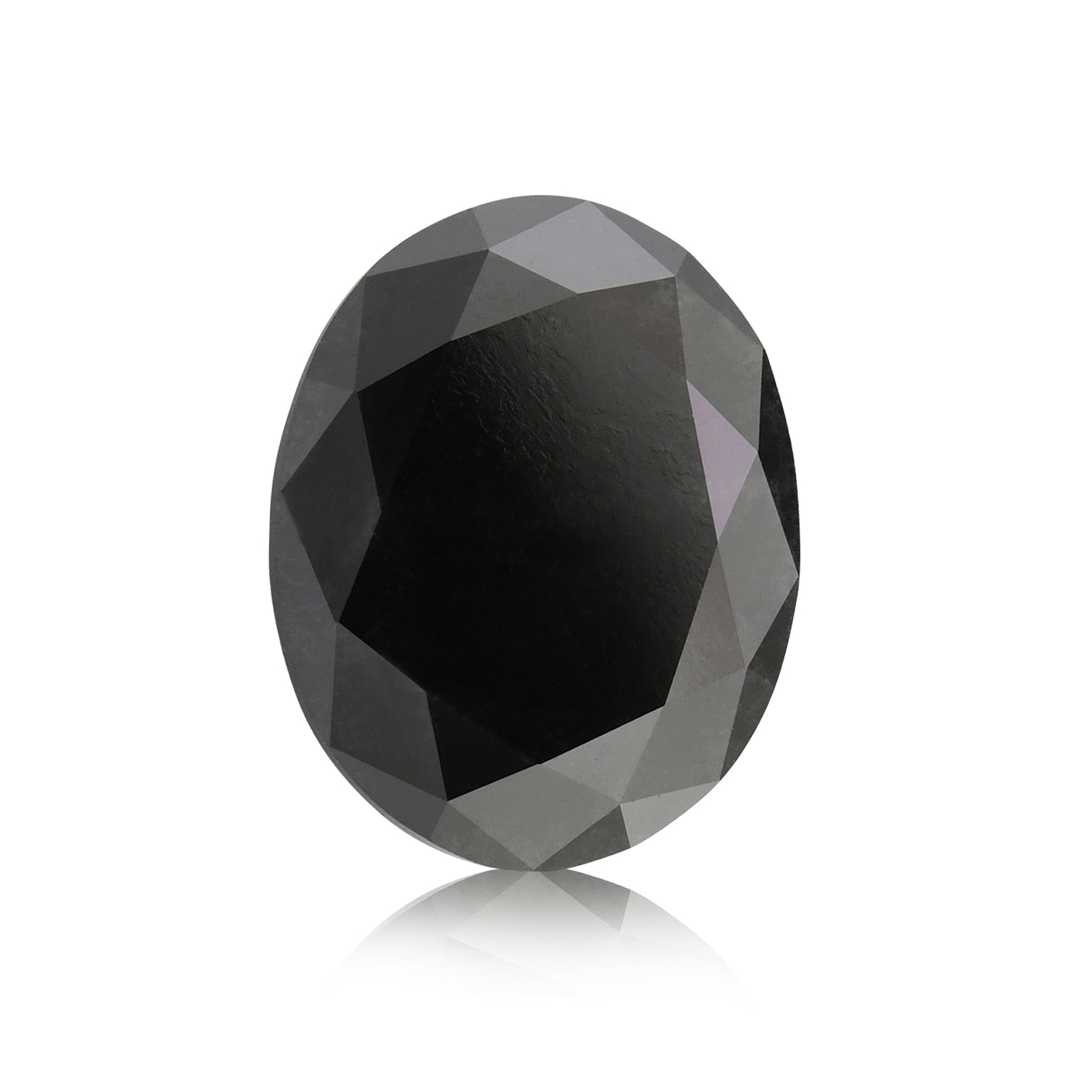 3.79 Carat Fancy Black Oval Diamond  GIA