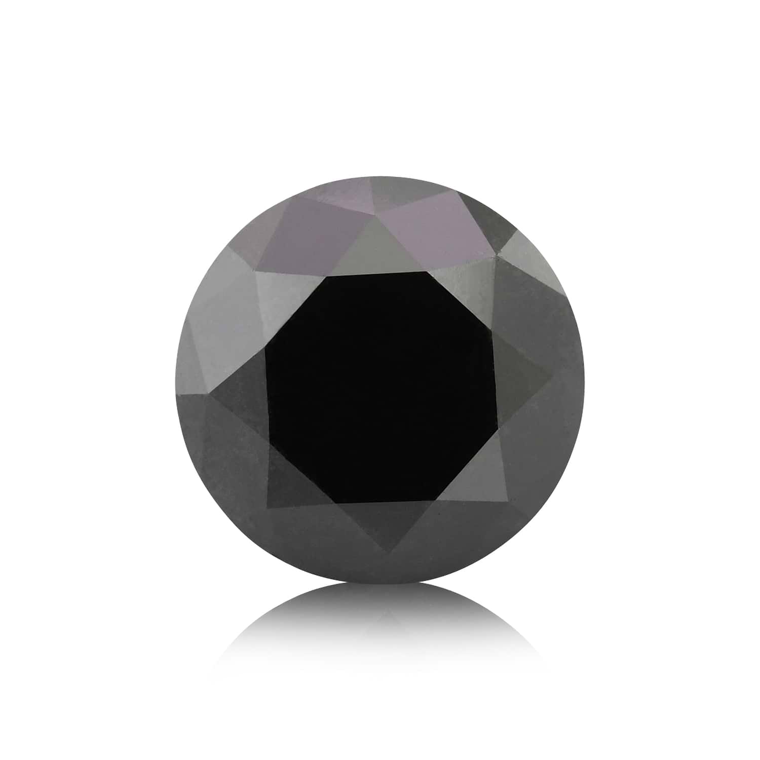 3.26 Carat Fancy Black Round Brilliant Diamond GIA