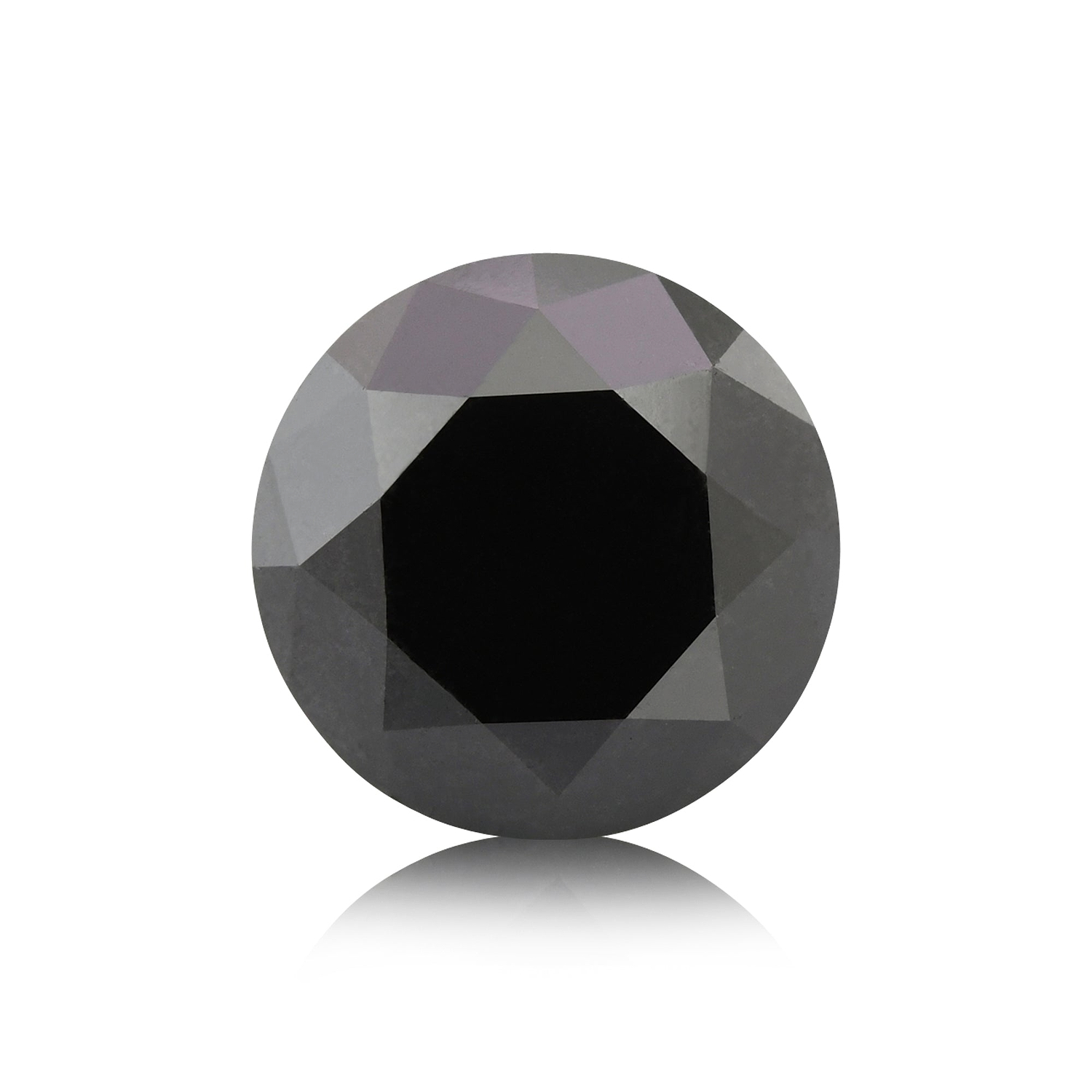 3.26 Carat Fancy Black Round Brilliant Diamond  GIA