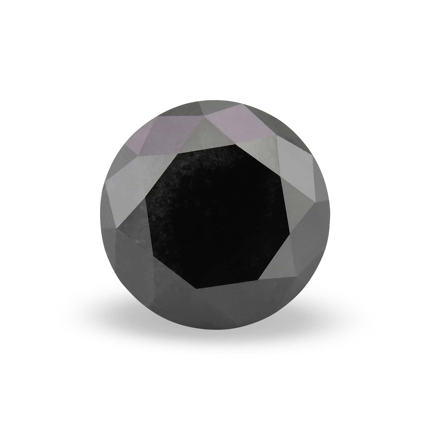 2.81 Carat Fancy Black Round Brilliant Diamond GIA