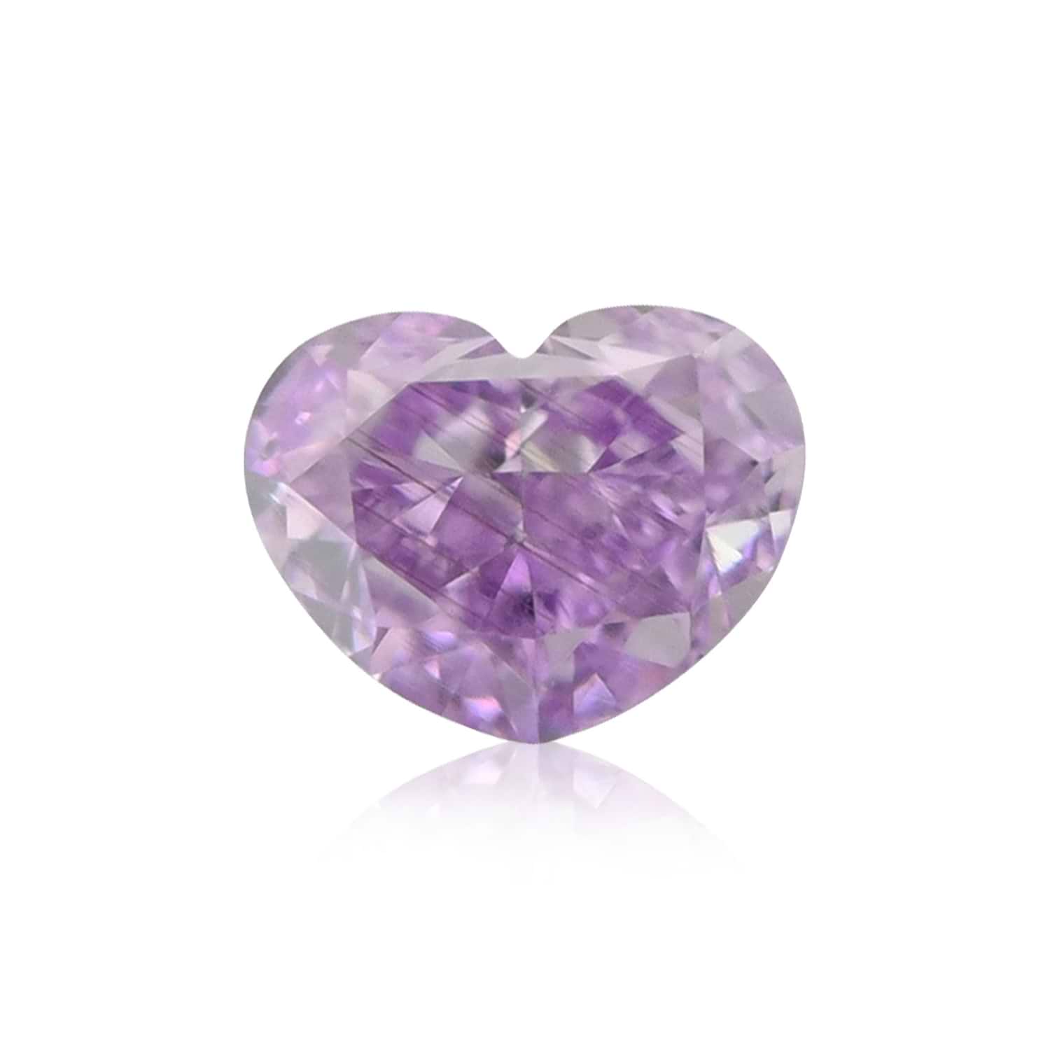 0.15 Carat Fancy Intense Purple HEART Diamond VS1 GIA