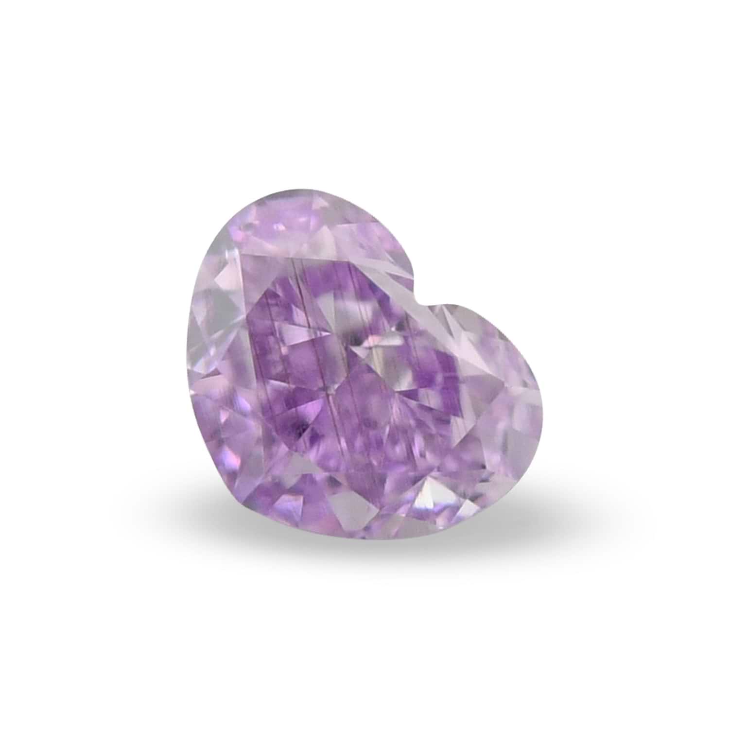0.15 Carat Fancy Intense Purple HEART Diamond VS1 GIA